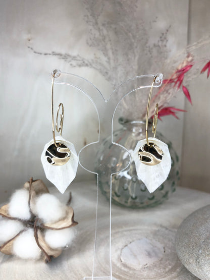 Boucles d'oreilles Leaf Longue TL