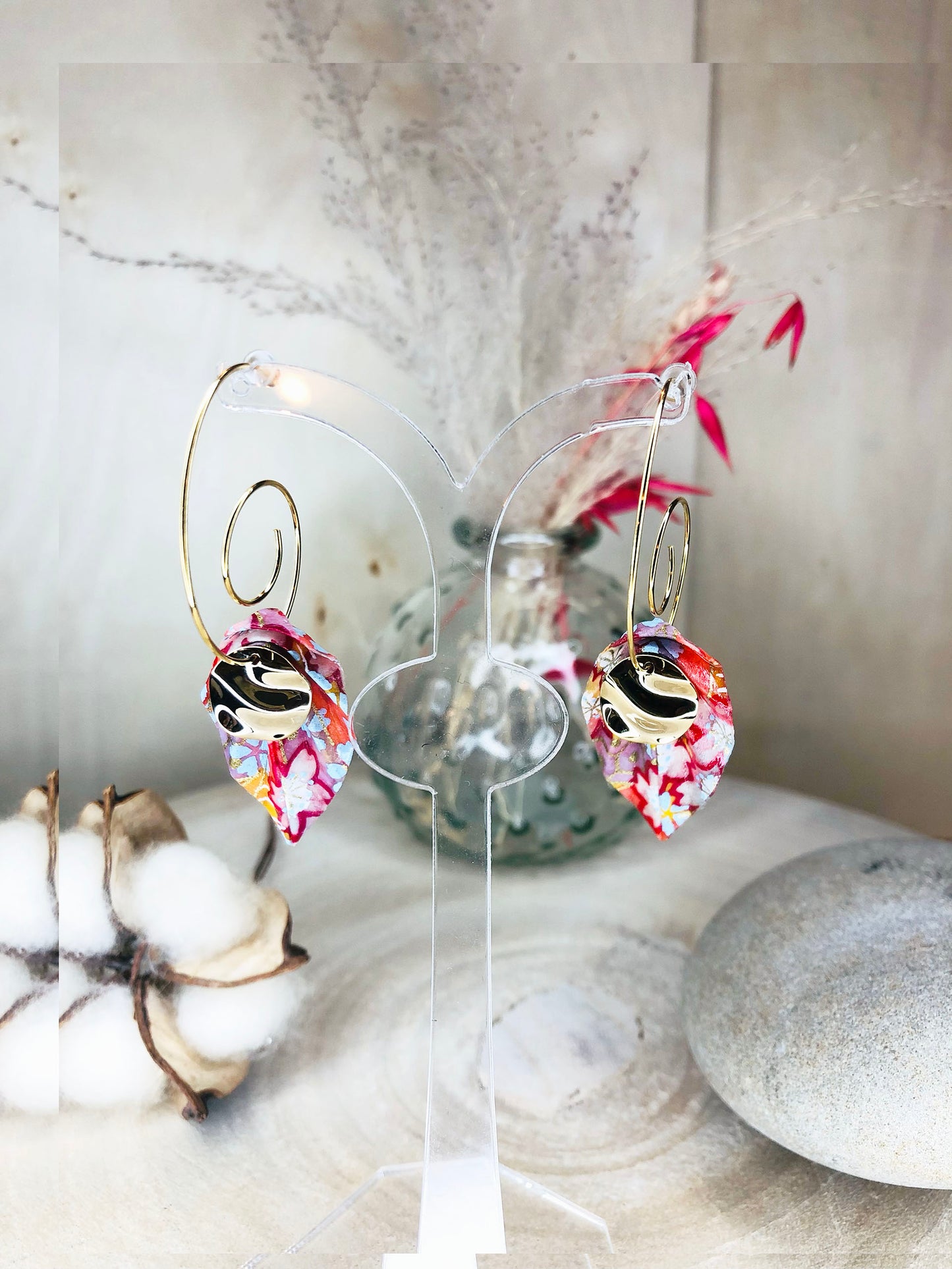 Boucles d'oreilles Leaf Longue SG