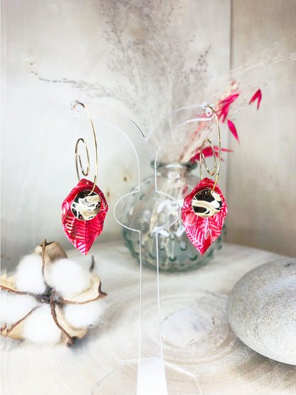 Boucles d'oreilles Leaf Longue SG