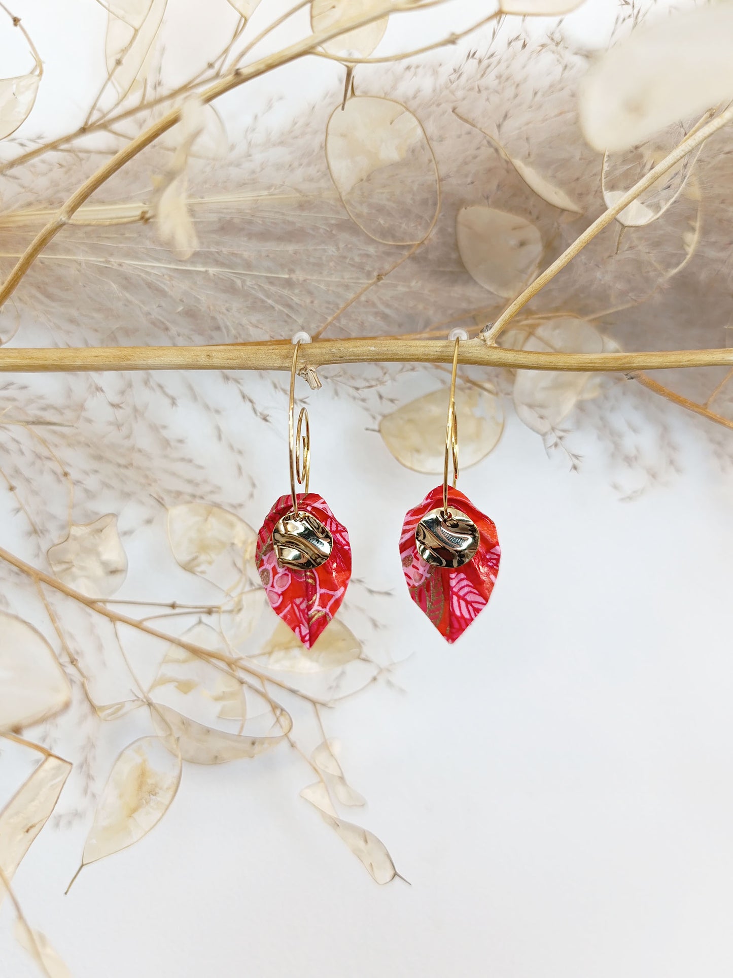 Boucles d'oreilles Leaf Longue SG