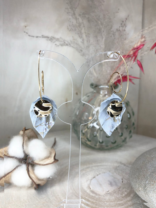 Boucles d'oreilles Leaf Longue SI