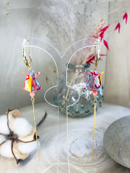 Boucles d'oreilles Lotus Longue SG