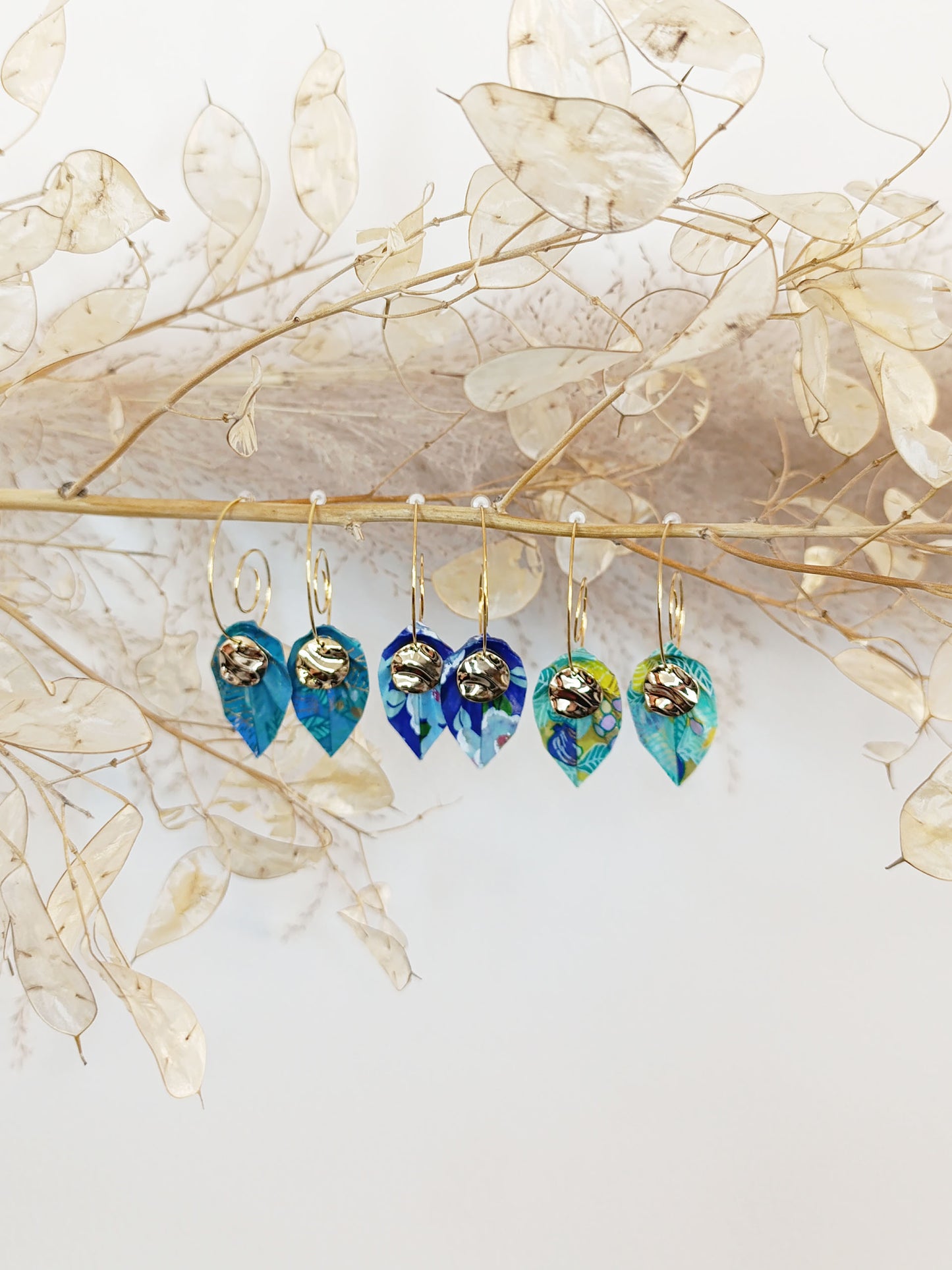 Boucles d'oreilles Leaf Longue TM